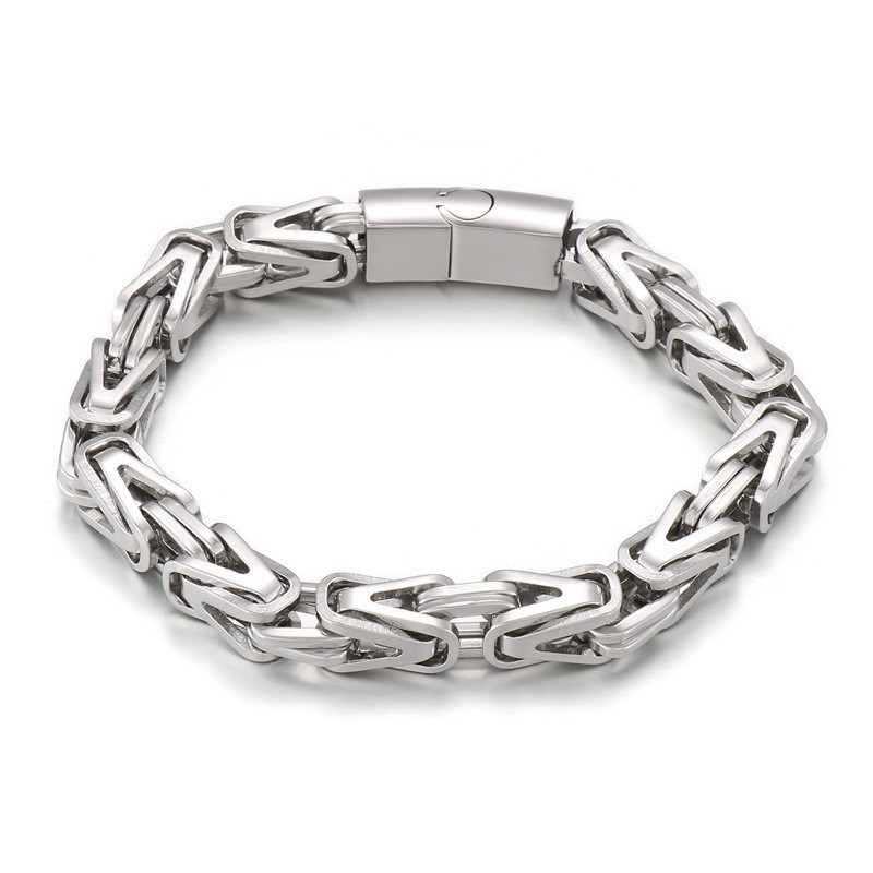 Coole Rock Hip-Hop V-Vormige Titanium Armband Voor Heren