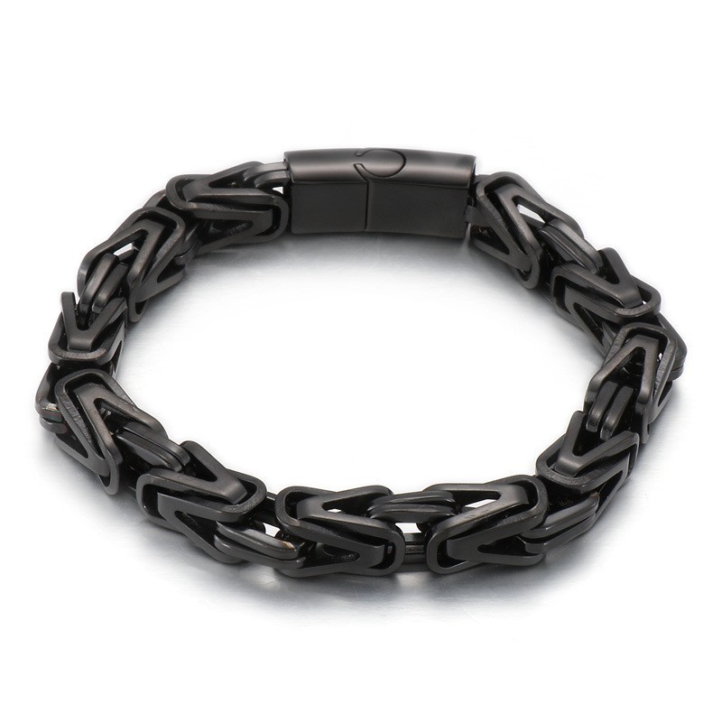 Coole Rock Hip-Hop V-Vormige Titanium Armband Voor Heren