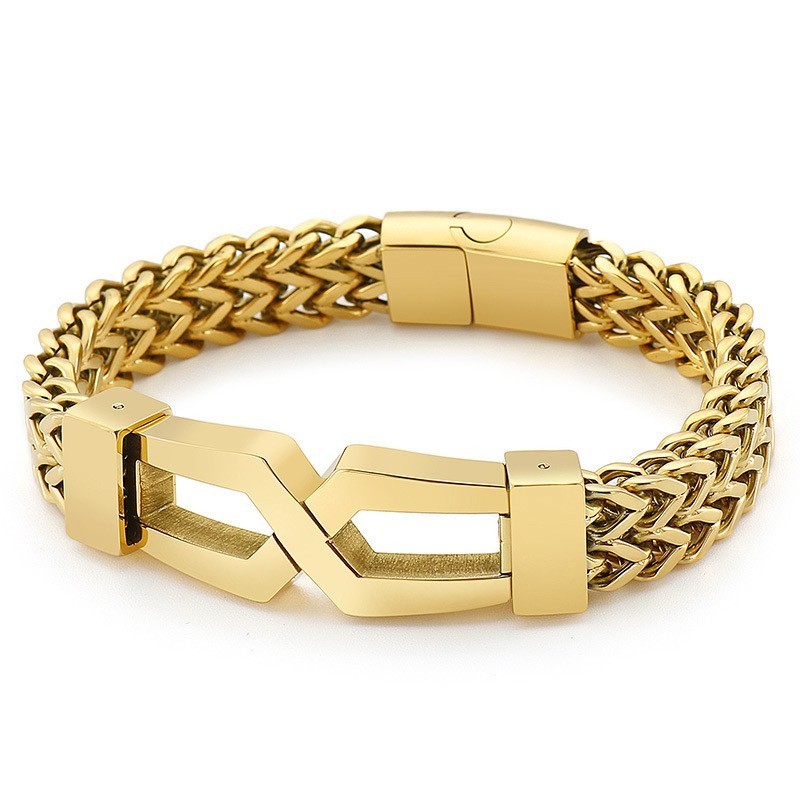 Hipster Hip-Hop Bril Type Titanium Herenarmband Hipster Hip-Hop Bril Type Titanium Herenarmband