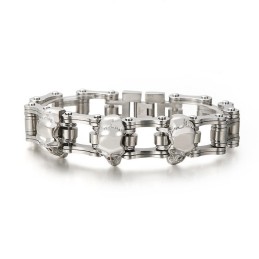 Cool Skull Cycling Heren Titanium Armband