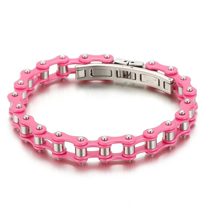 Modieuze, Coole, Veelkleurige Titanium Fietsarmband Voor Heren