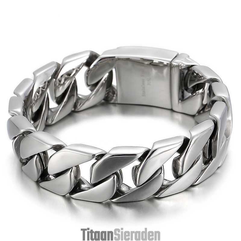 Mode Titanium Armband Voor Heren