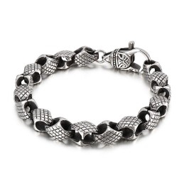 Retro Geometrische Herenarmband Chique Titanium Armband
