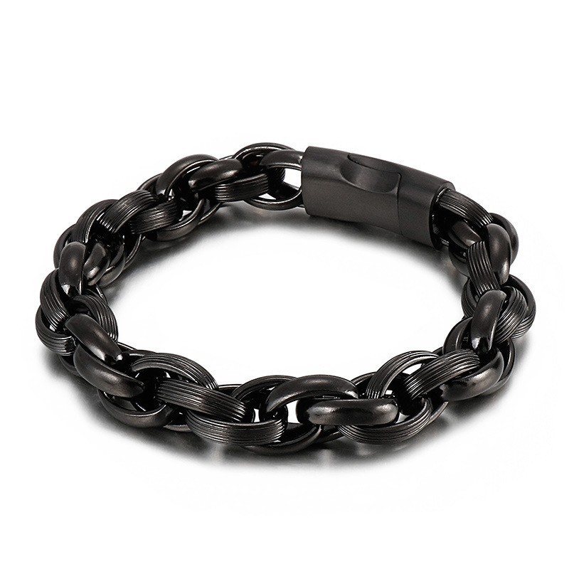Titanium Eenvoudige Vacuüm Dubbele Ring O-Ring Ketting Armband Titanium Eenvoudige Vacuüm Dubbele Ring O-Ring Ketting Armband