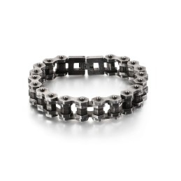 Vintage Biker Chain Rocker Fietsketting Titanium Armband