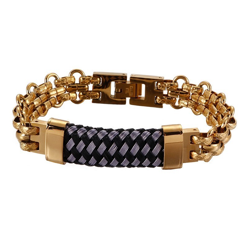 Populaire Vintage Titanium Herenarmbanden Gebogen Armband Populaire Vintage Titanium Herenarmbanden Gebogen Armband
