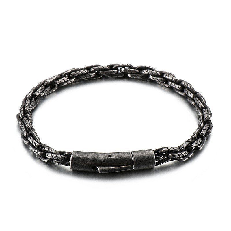 Herenarmbanden Retro Hip Hop Mode Titanium Armbanden Herenarmbanden Retro Hip Hop Mode Titanium Armbanden