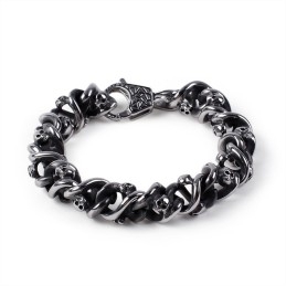 Alternatieve Chique Herenarmband Coole Titanium Schedelarmband