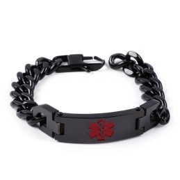 Rode Medische Logo Heren Armband Titanium Sieraden