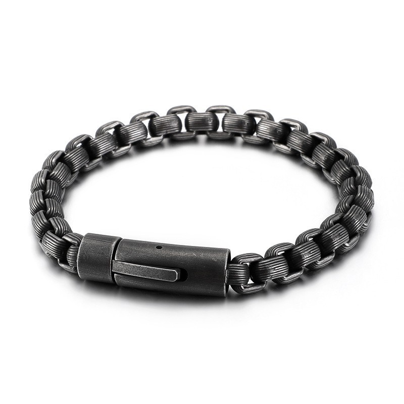 Nieuwe Mode Retro Stijl Biker Titanium Armband Voor Heren Nieuwe Mode Retro Stijl Biker Titanium Armband Voor Heren