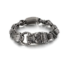 Modieuze, Stoere Titanium Herenarmband