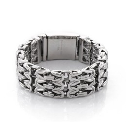 V-Vormige Holle Titanium Armband Voor Heren