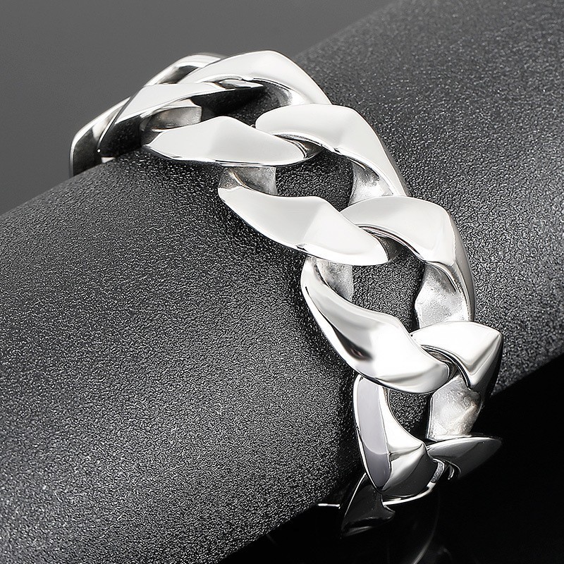 Mode Heren Gepolijste Handsieraden Titanium Armband Mode Heren Gepolijste Handsieraden Titanium Armband