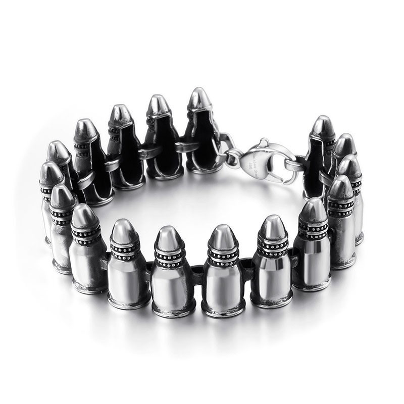 Chique Gothic Rock Accessoires Bullet Armbanden Voor Heren Chique Gothic Rock Accessoires Bullet Armbanden Voor Heren