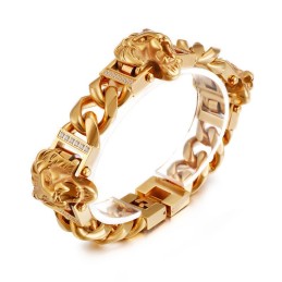 Leeuwenkop Armband Armband Armband Hiphop Streetdance Mannelijke Titanium Sieraden