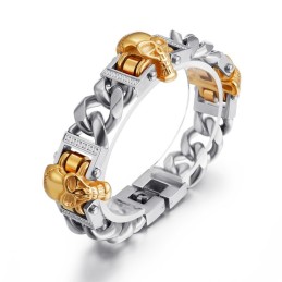 Schedelarmband Armband Armband Hiphop Streetdance Heren Titanium Sieraden