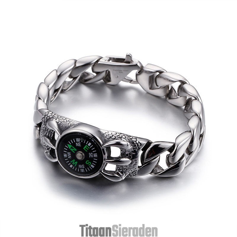 Heren Retro Fashion Kompas Outdoor Armband