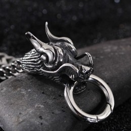 Heren Armband Met Meerdere Lagen, Coole Dubbele Draak, Heren Armband Met Kraansluiting