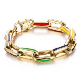 Hiphop Gesplitste Cubaanse Kleurrijke Armbanden