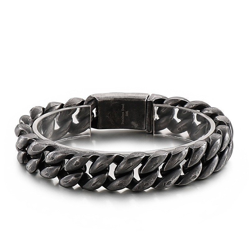 Coole Vacuümvergulde Herenarmband Van 18K Titanium