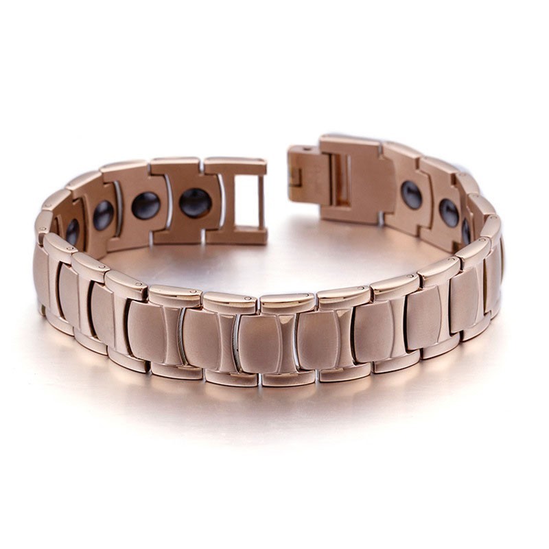 Mode Gegalvaniseerde Magneet Titanium Armband Voor Heren