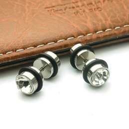 Titanium Diamanten Oorbellen Punctie