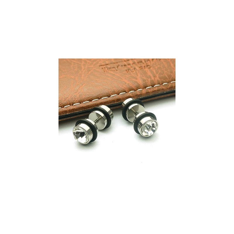 Titanium Diamanten Oorbellen Punctie Titanium Diamanten Oorbellen Punctie