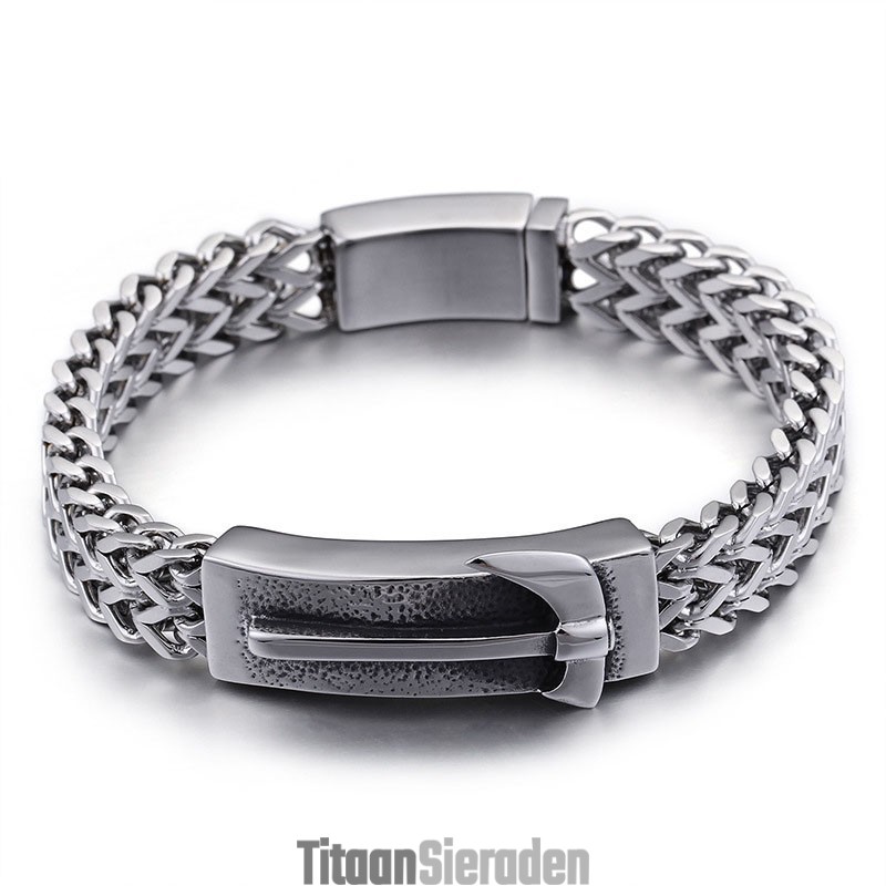 Shake The Same Axe Bent Titanium Herenarmband Shake The Same Axe Bent Titanium Herenarmband
