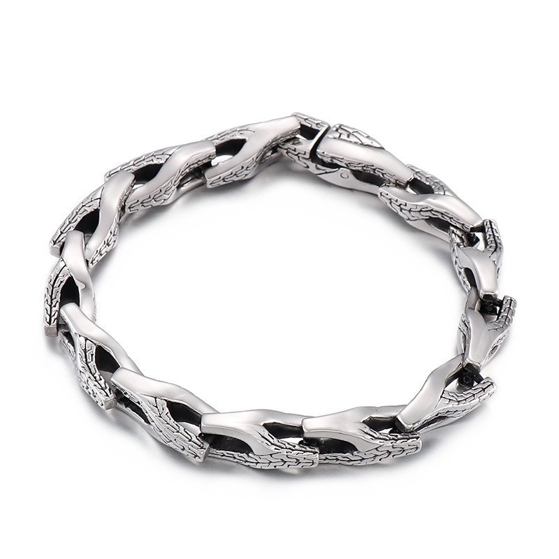 Slangenbot Titanium Armband Voor Heren Slangenbot Titanium Armband Voor Heren