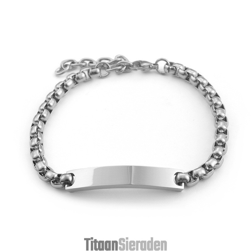 Chique Stijl Gebogen Vierkante Titanium Armband Voor Koppels Chique Stijl Gebogen Vierkante Titanium Armband Voor Koppels
