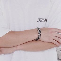 Overdreven Coole Keel Titanium Armband Voor Mannen