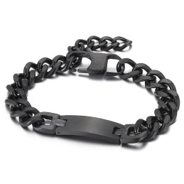 Fashion Bent Brand Plus Tail Chain Titanium Armband Voor Heren