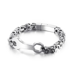 Fashion Wrench Emperor Chain Heren Titanium Armband
