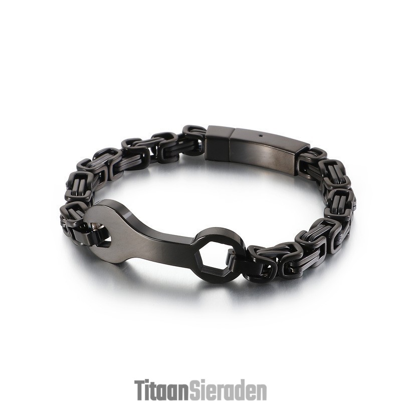Fashion Wrench Emperor Chain Heren Titanium Armband Fashion Wrench Emperor Chain Heren Titanium Armband