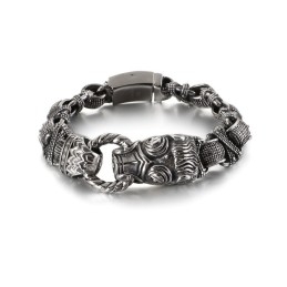 Modieuze, Stoere Titanium Herenarmband