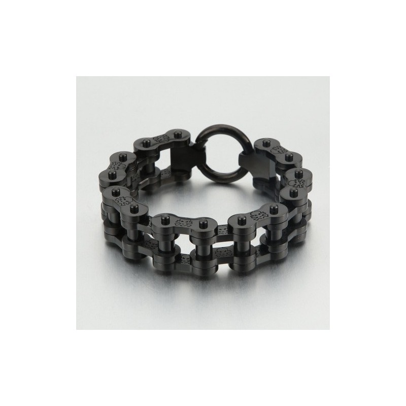 Mode Rock Hip-Hop Stijl Piratenpatroon Titanium Fietsarmband Voor Heren Mode Rock Hip-Hop Stijl Piratenpatroon Titanium Fietsarmband Voor Heren