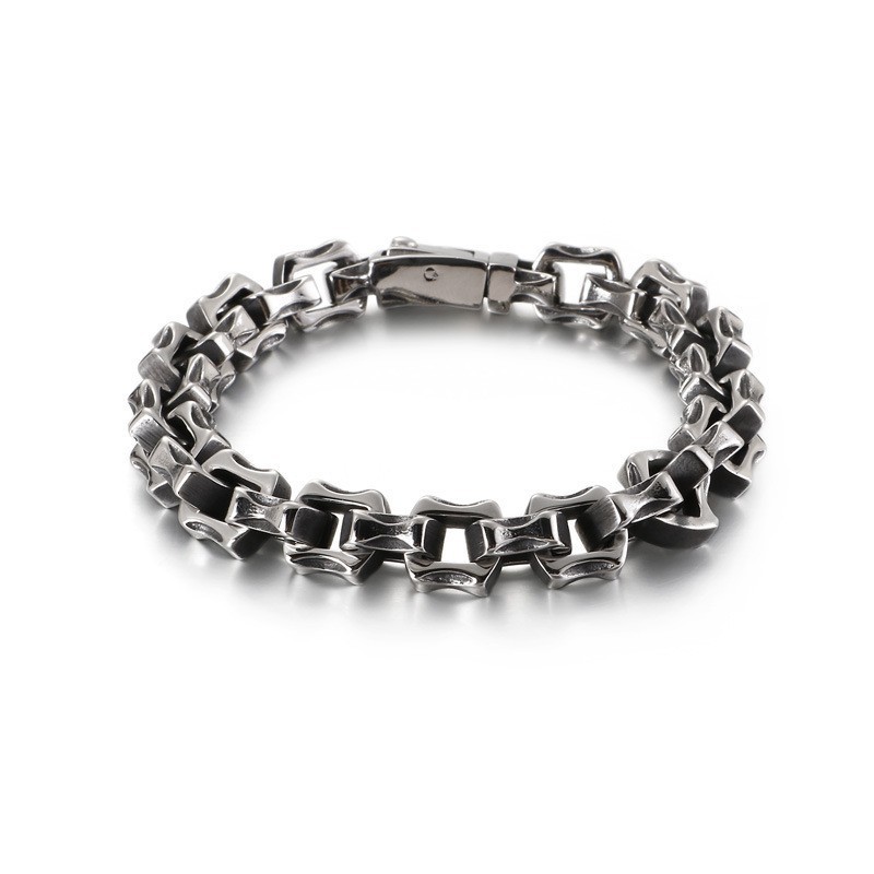 Onregelmatige Vierkante Titanium Armband Voor Heren Onregelmatige Vierkante Titanium Armband Voor Heren