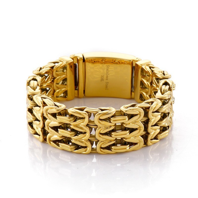 V-Vormige Holle Titanium Armband Voor Heren