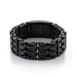 V-Vormige Holle Titanium Herenarmband