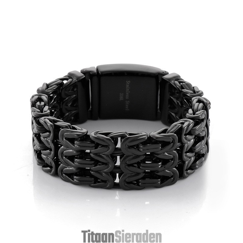 V-Vormige Holle Titanium Herenarmband V-Vormige Holle Titanium Herenarmband