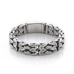 V-Vormige Holle Titanium Herenarmband