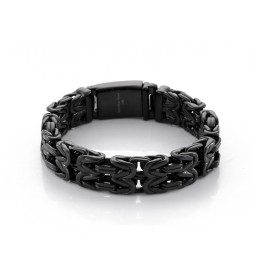 V-Vormige Holle Titanium Herenarmband