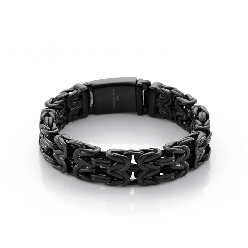 V-Vormige Holle Titanium Herenarmband V-Vormige Holle Titanium Herenarmband