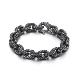 Mode Polka Dot Titanium Armband Voor Heren