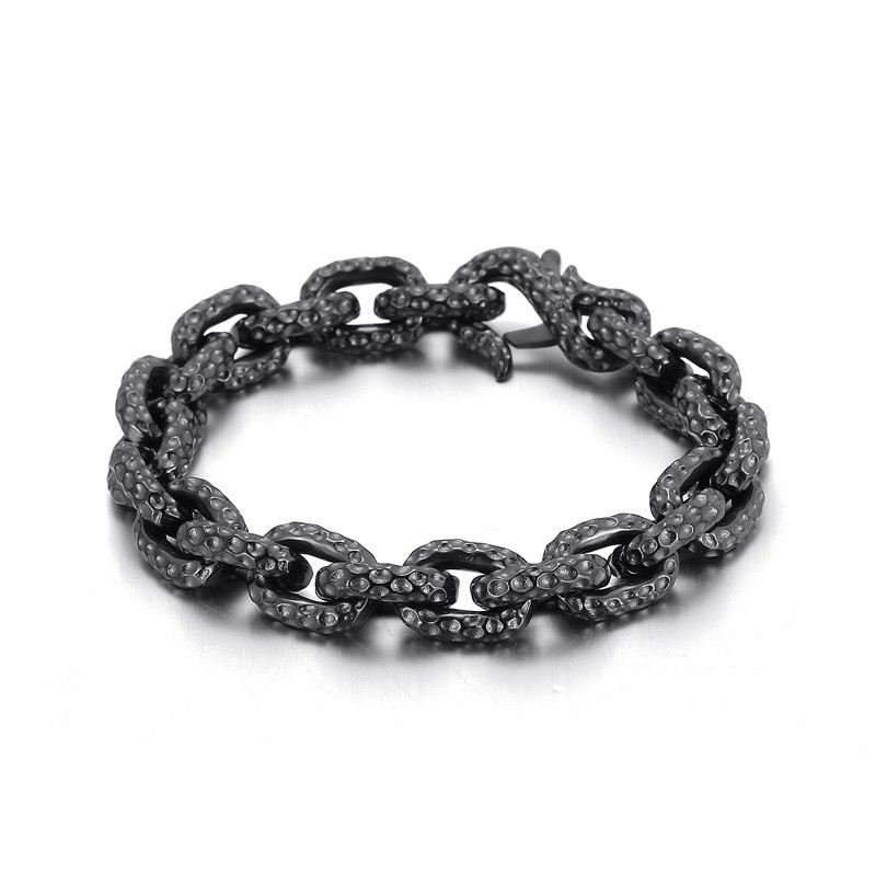 Mode Polka Dot Titanium Armband Voor Heren