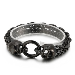 Coole, Modieuze, Chique Stijl Schedel Titanium Herenarmband Accessoires