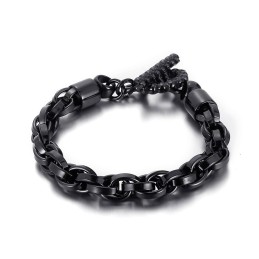 Coole, Modieuze Titanium Herenarmband Met Schedelgesp