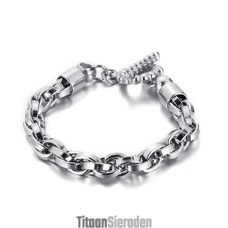 Coole Mode Schedelsluiting Titanium Armband Voor Heren Coole Mode Schedelsluiting Titanium Armband Voor Heren