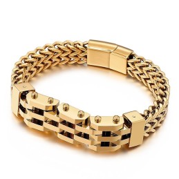 Dubbellaagse Dubbele Rij Titanium Armband Voor Heren
