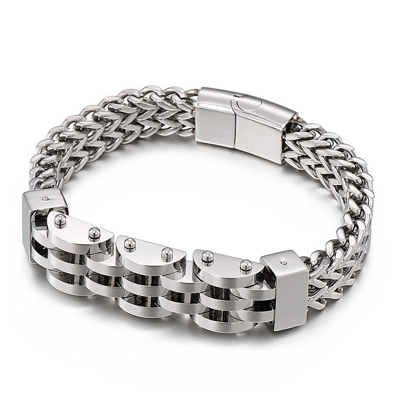 Dubbellaagse Dubbele Rij Titanium Armband Voor Heren Dubbellaagse Dubbele Rij Titanium Armband Voor Heren